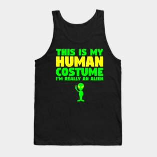 This Is My Human Costume Alien Tank Top